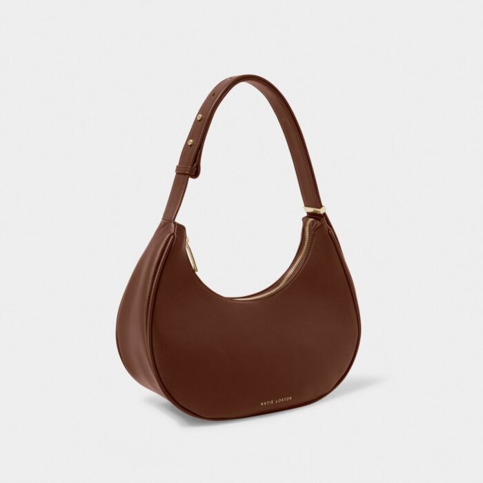 Katie Loxton Fearne Scoop Shoulder Bag - Chocolate